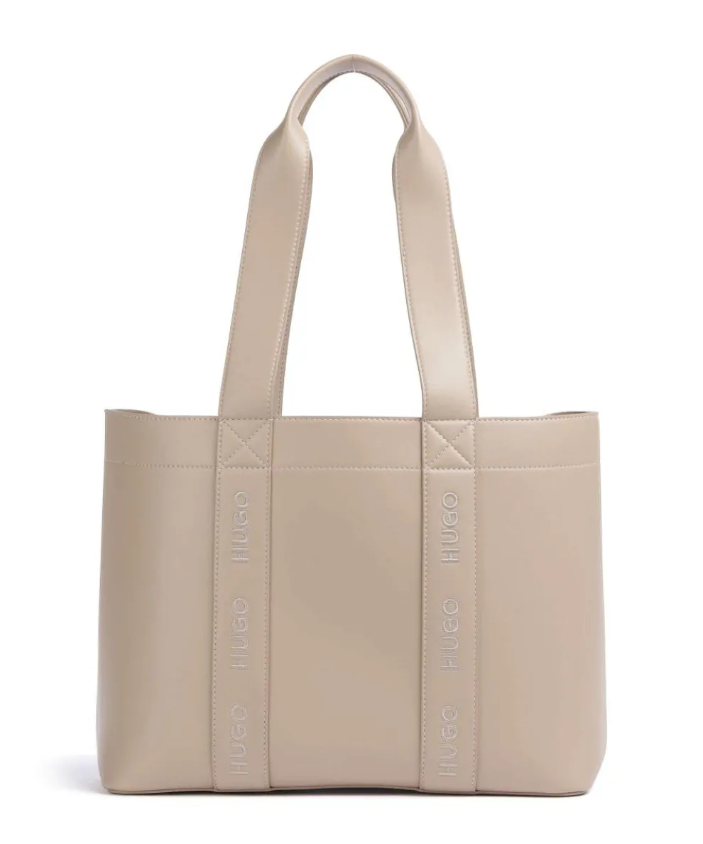 Becky Tote bag imitation leather light brown