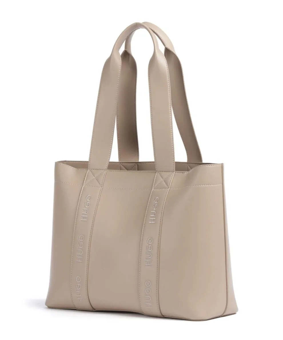 Becky Tote bag imitation leather light brown