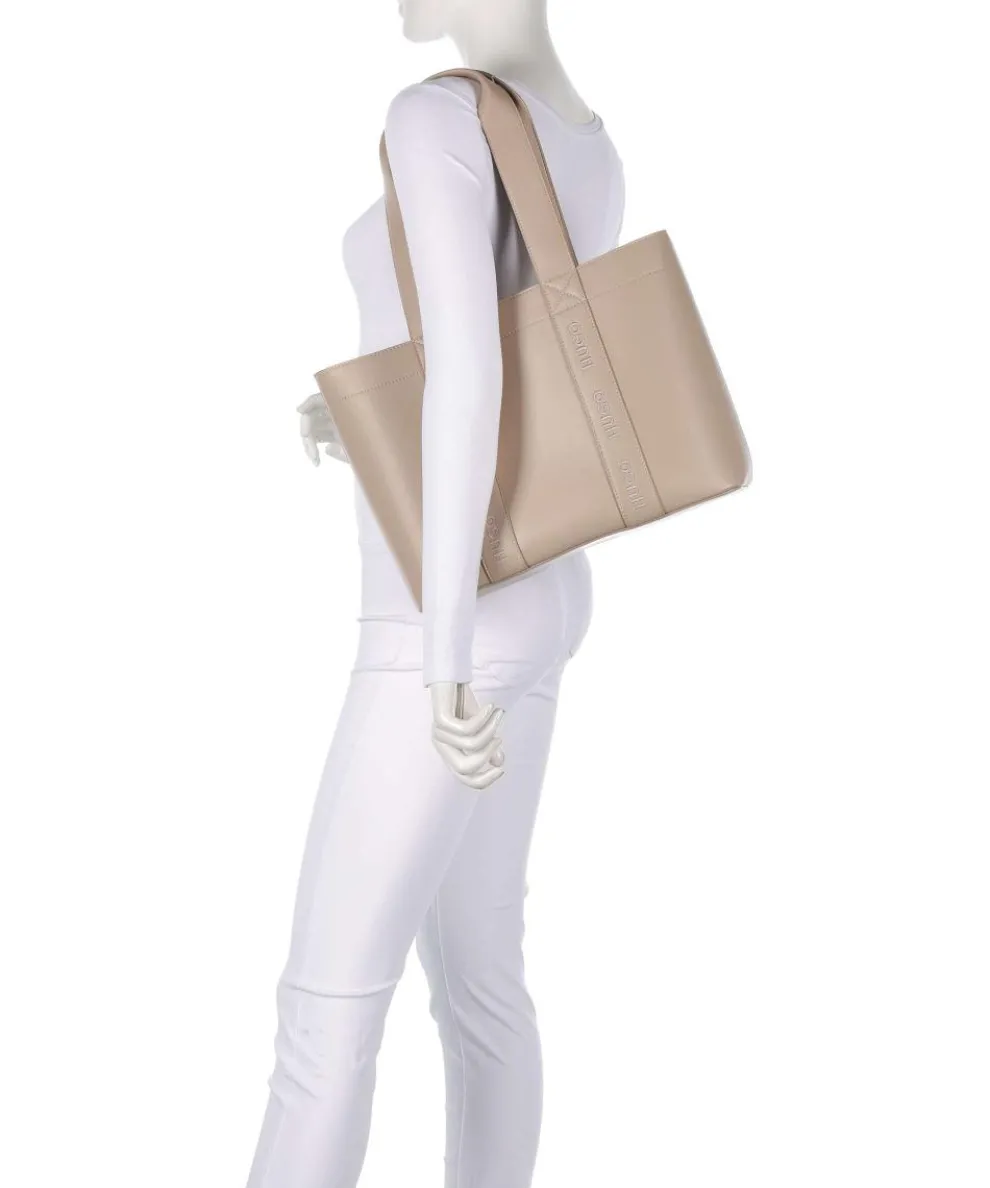 Becky Tote bag imitation leather light brown
