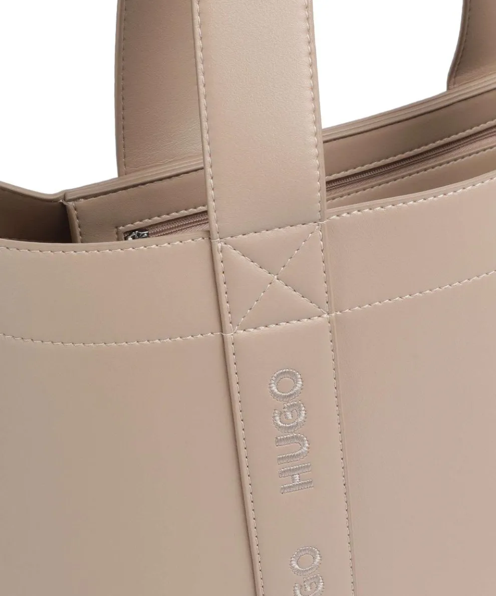Becky Tote bag imitation leather light brown