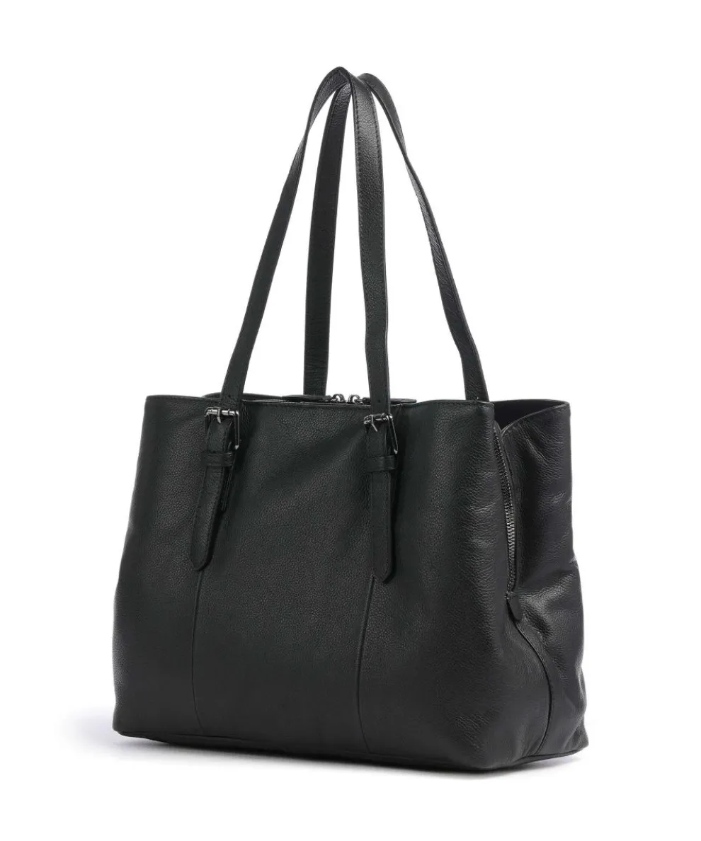 Bella Tote bag cow leather black