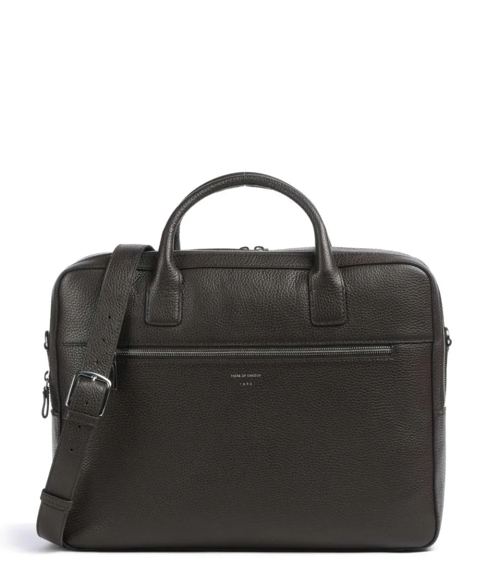 Beridare Briefcase 15″ grained cow leather dark brown