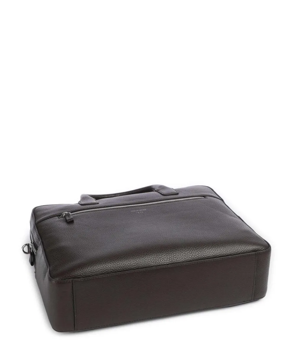 Beridare Briefcase 15″ grained cow leather dark brown