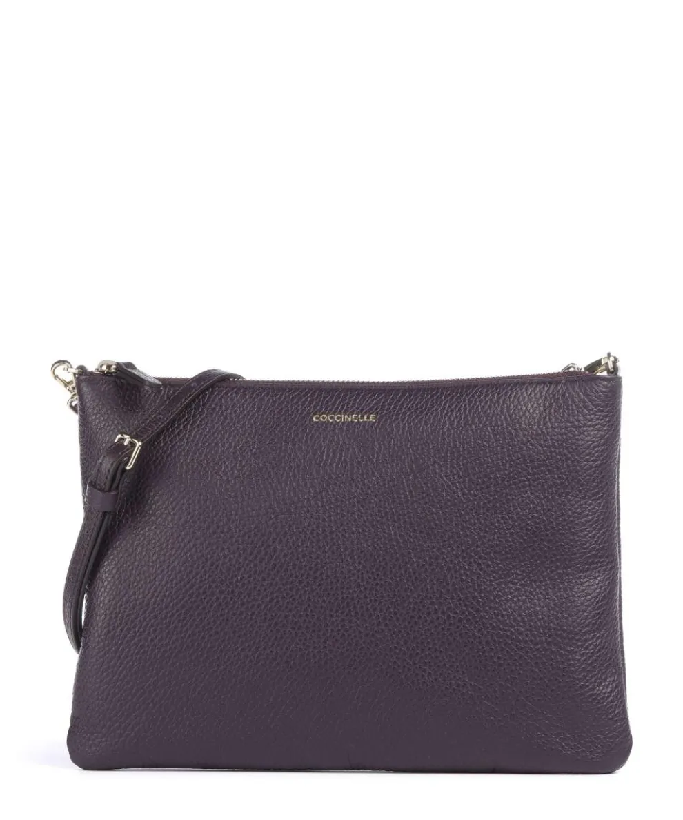 Best Crossbody bag grained leather plum