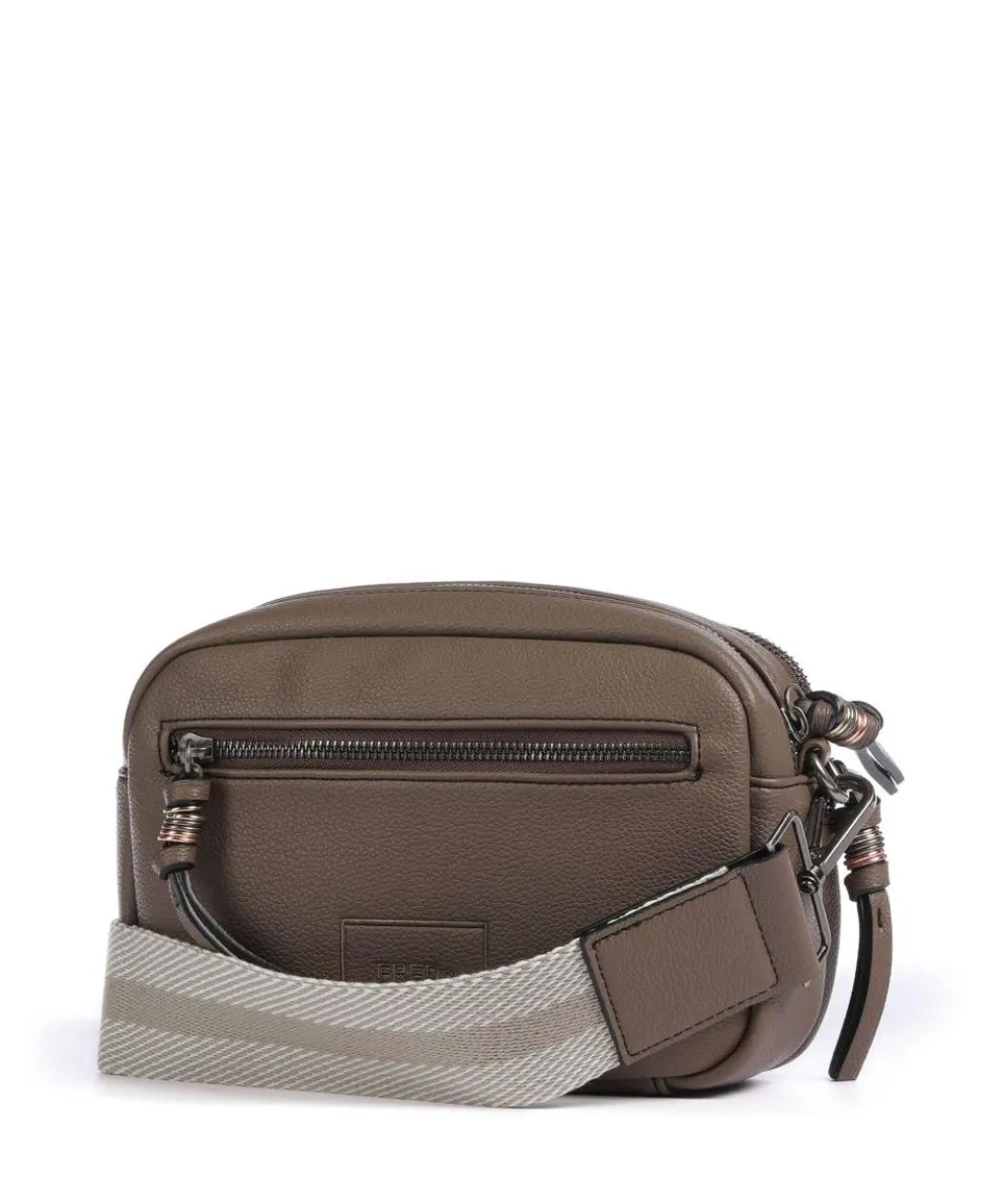 Bestie Crossbody bag recycled leather, polyurethane brown