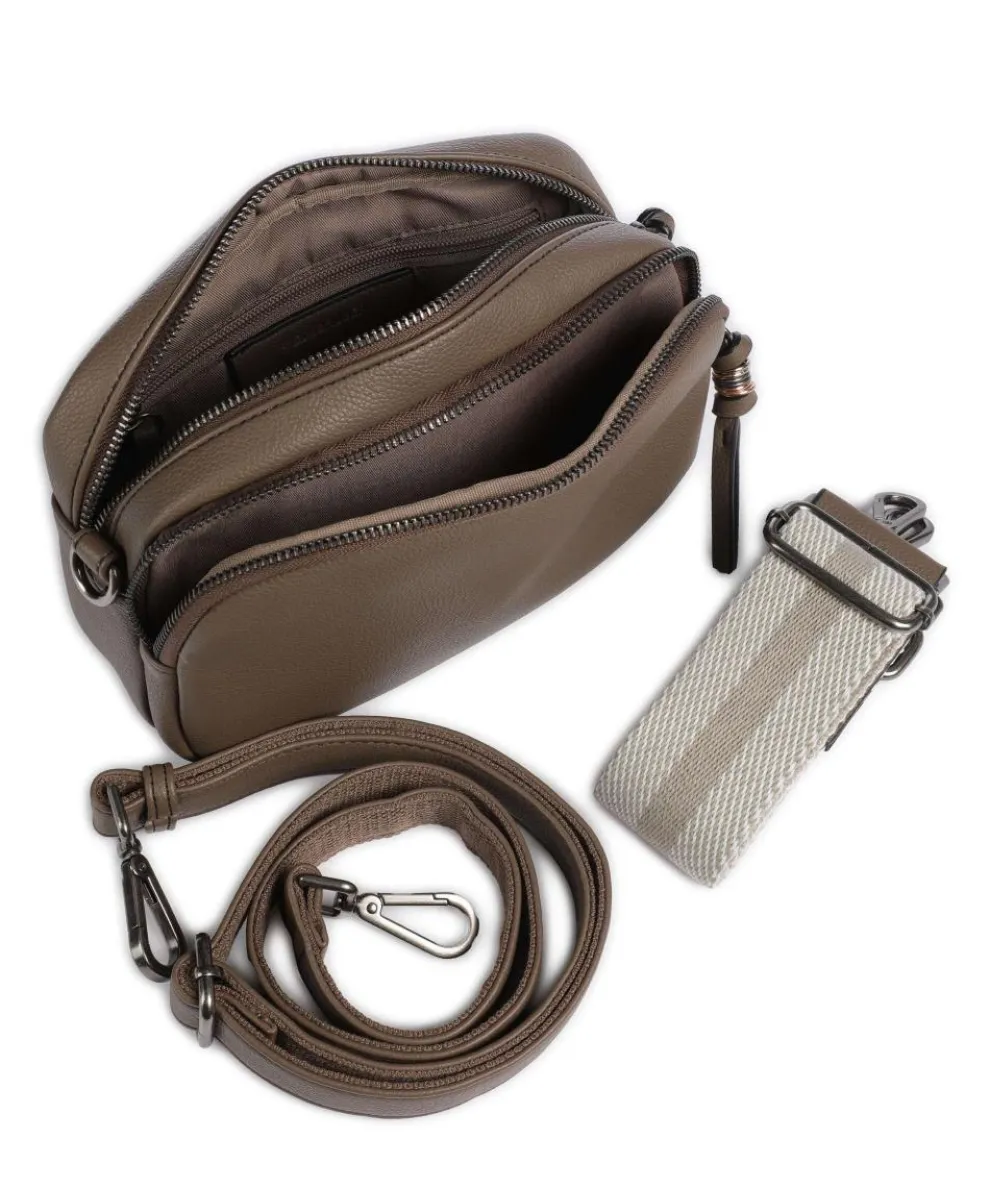 Bestie Crossbody bag recycled leather, polyurethane brown