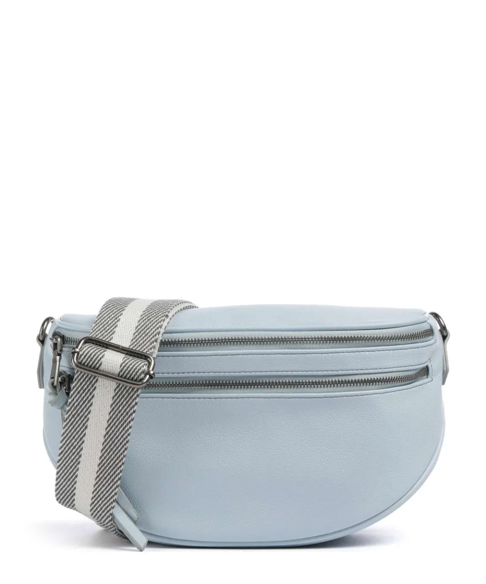 Bestie Crossbody bag recycled leather light blue