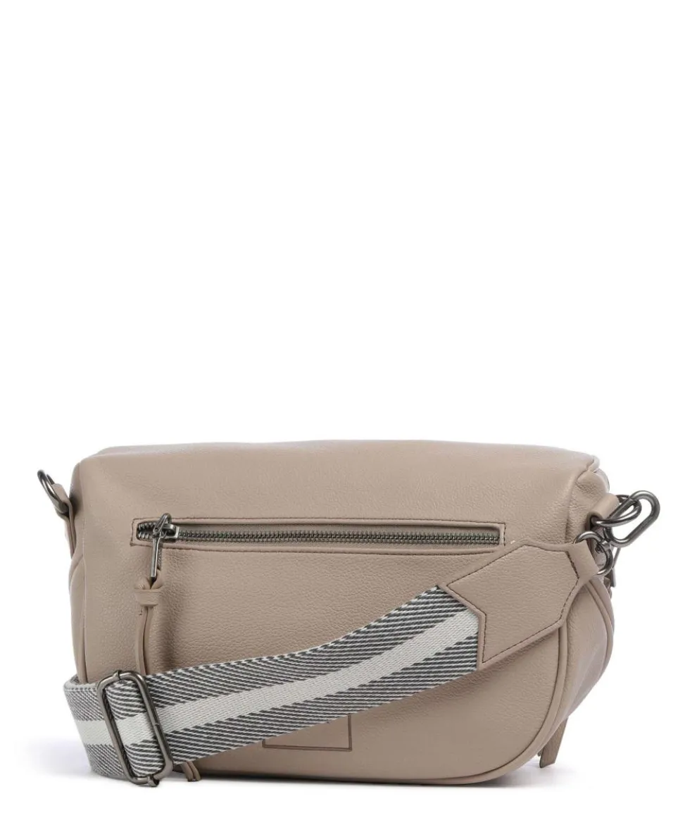 Bestie Crossbody bag recycled leather taupe