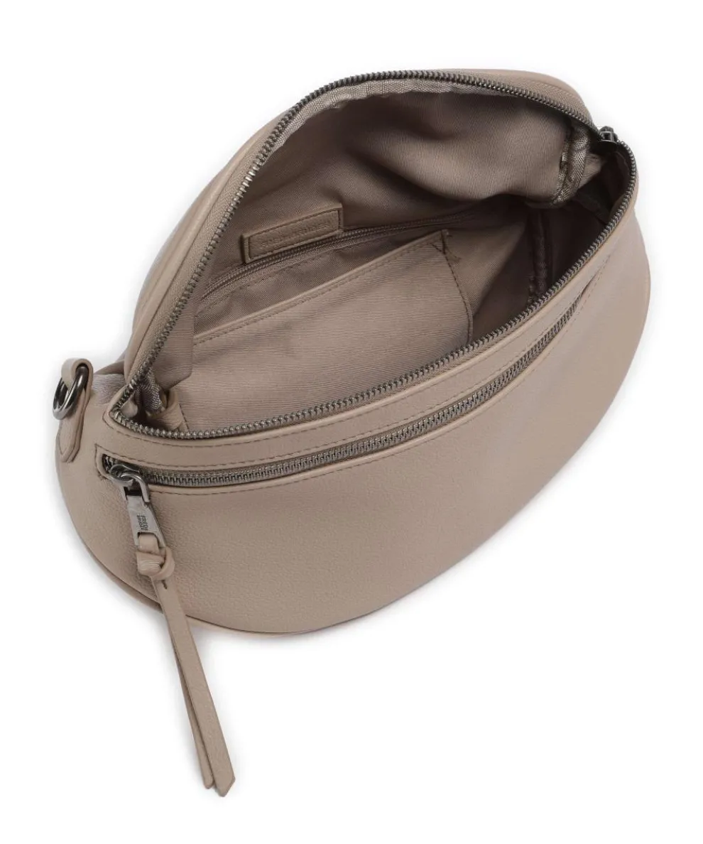 Bestie Crossbody bag recycled leather taupe