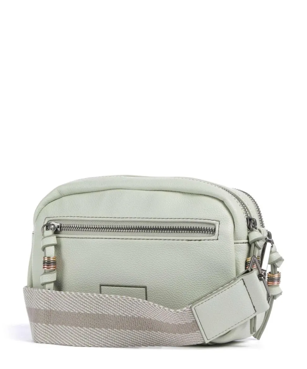 Bestie Crossbody bag recycled leather, polyurethane mint green