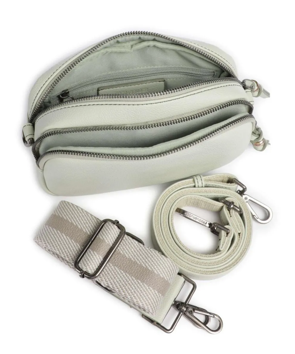 Bestie Crossbody bag recycled leather, polyurethane mint green