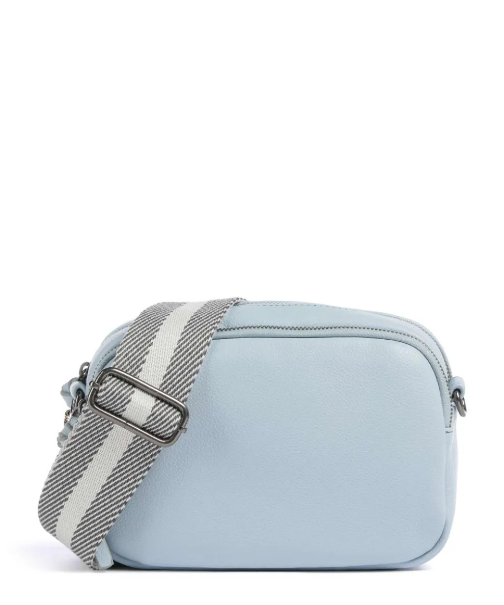Bestie Crossbody bag recycled leather, polyurethane light blue