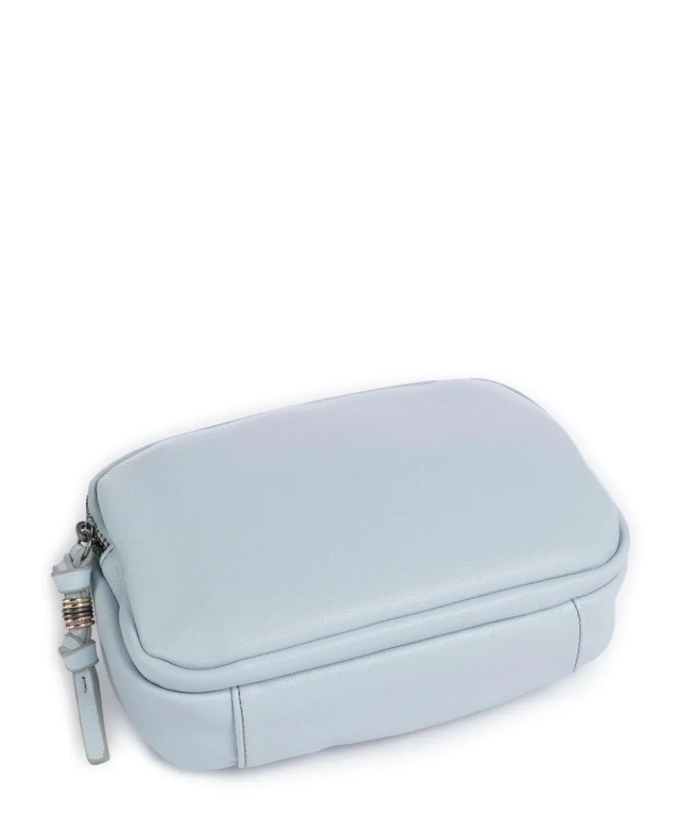 Bestie Crossbody bag recycled leather, polyurethane light blue