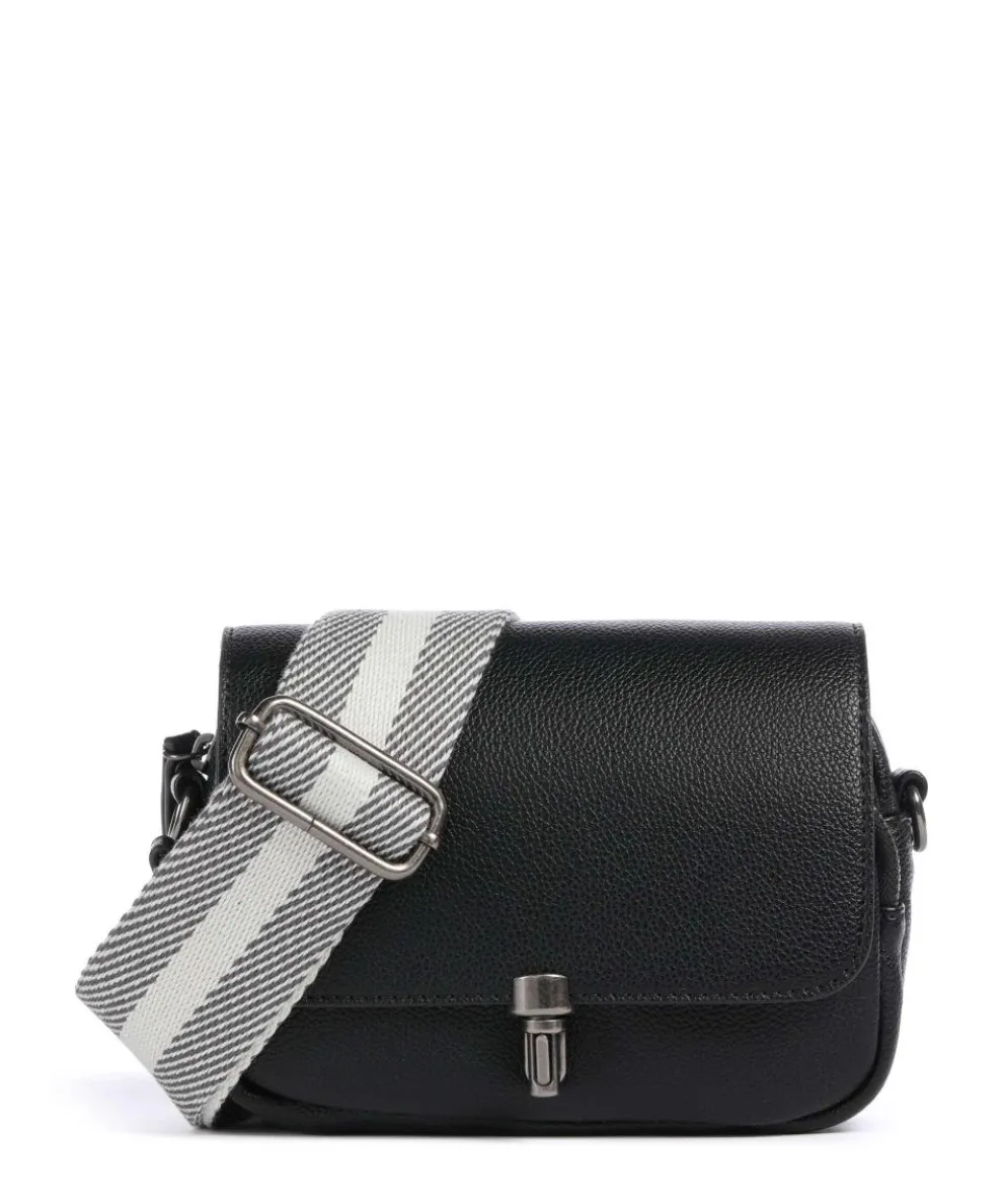 Bestie Crossbody bag recycled leather black