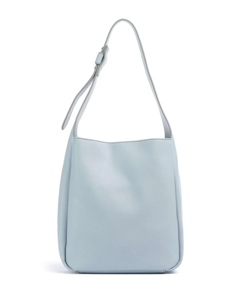 Bestie Tote bag grained leather light blue