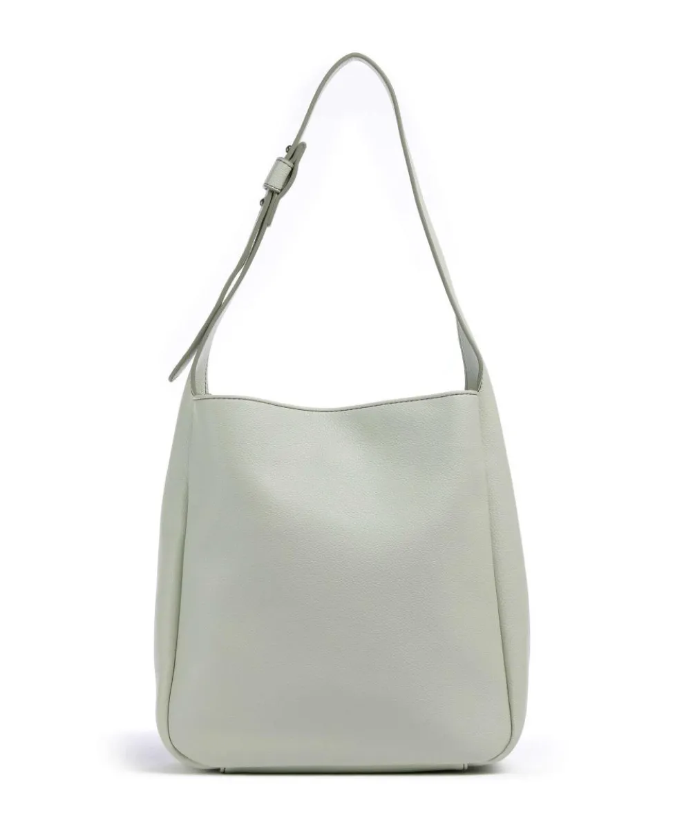 Bestie Tote bag grained leather mint green