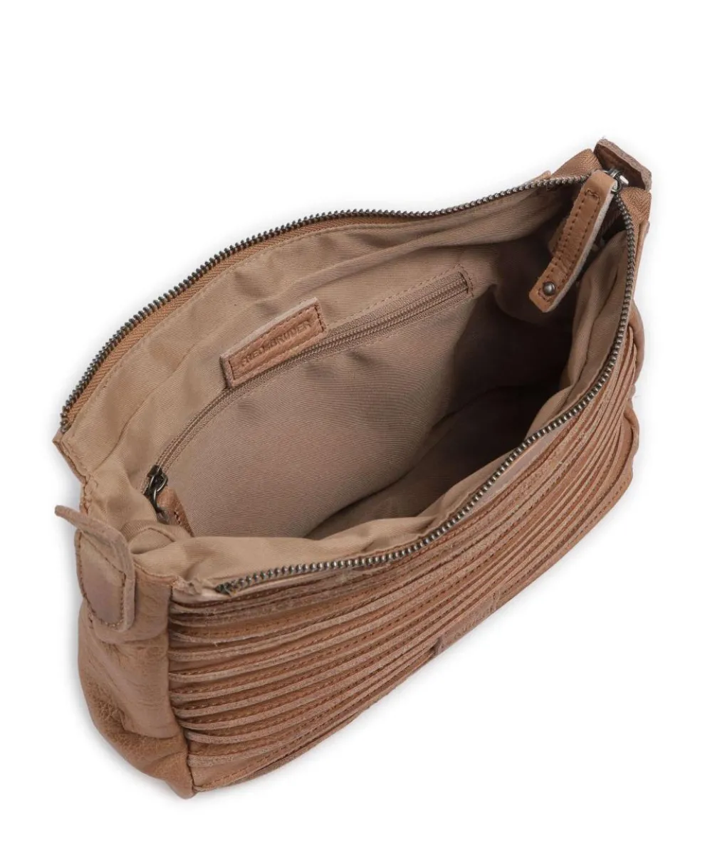 Bestseller Crossbody bag grained leather caramel