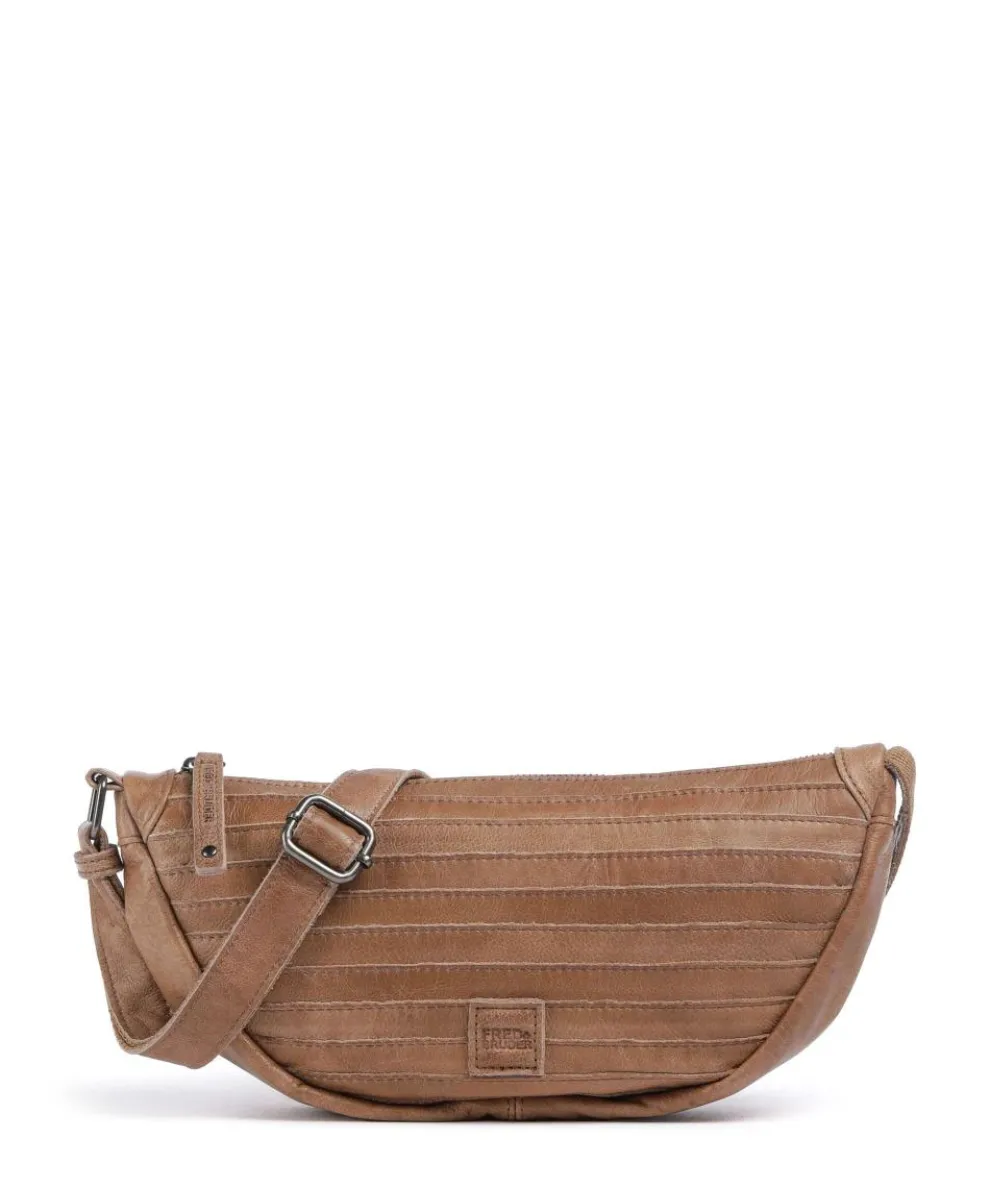 Bestseller Crossbody bag grained leather caramel