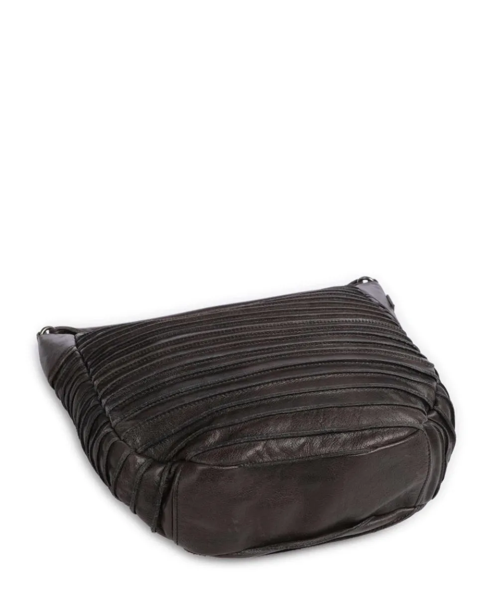 Bestseller Hobo bag grained leather dark brown
