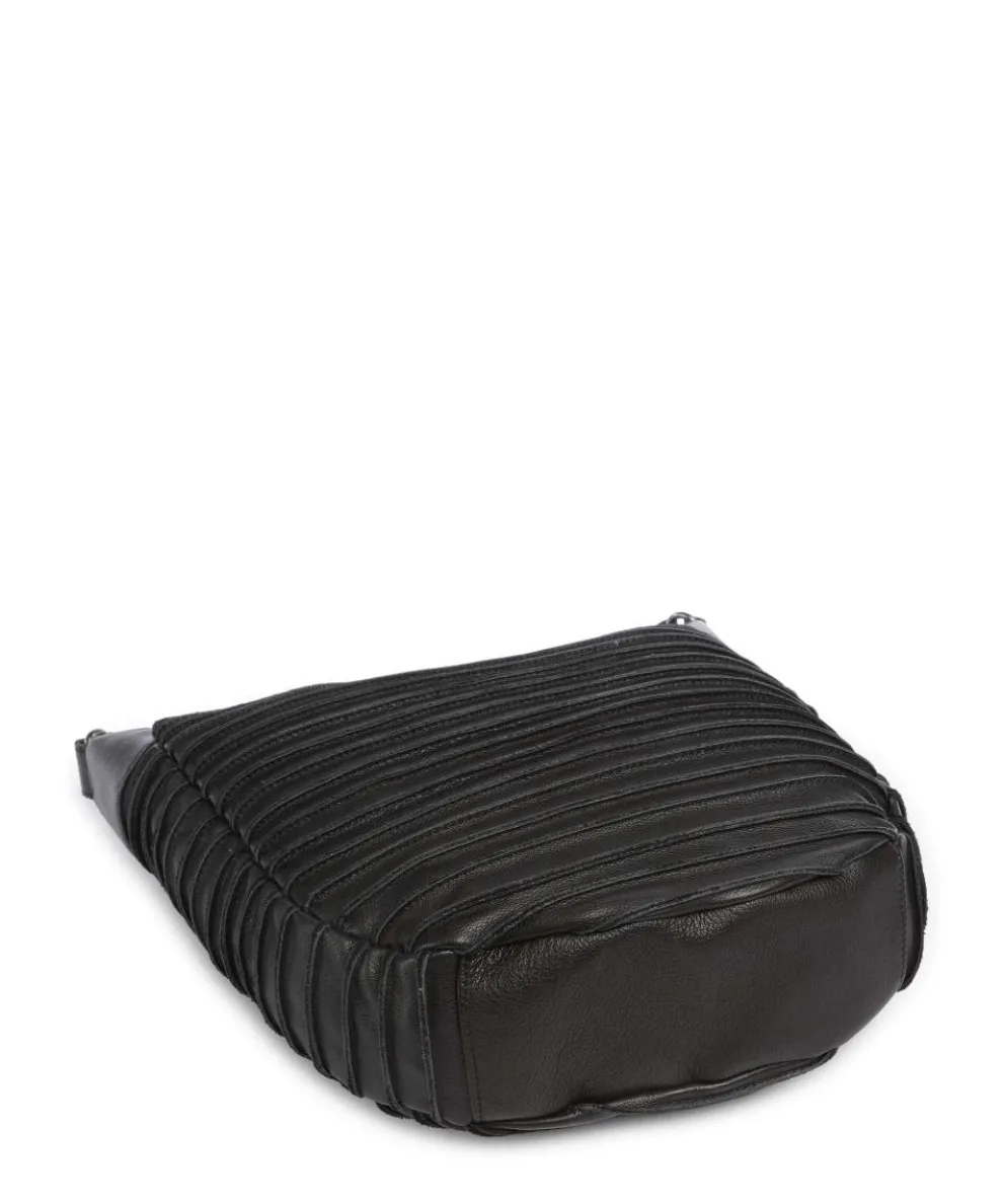 Bestseller Hobo bag grained leather black
