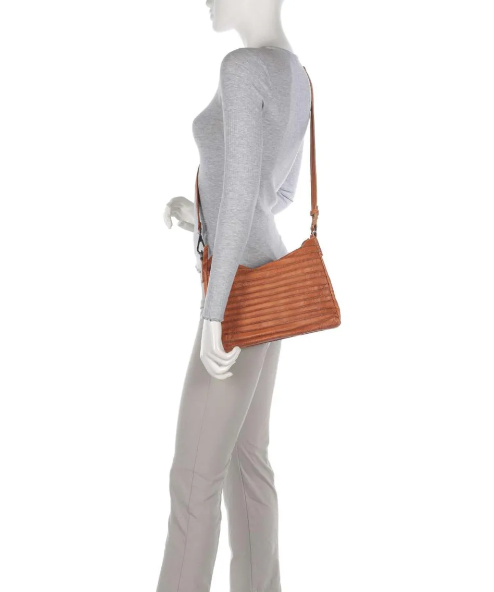 Bestseller Riffel Hobo bag grained leather caramel