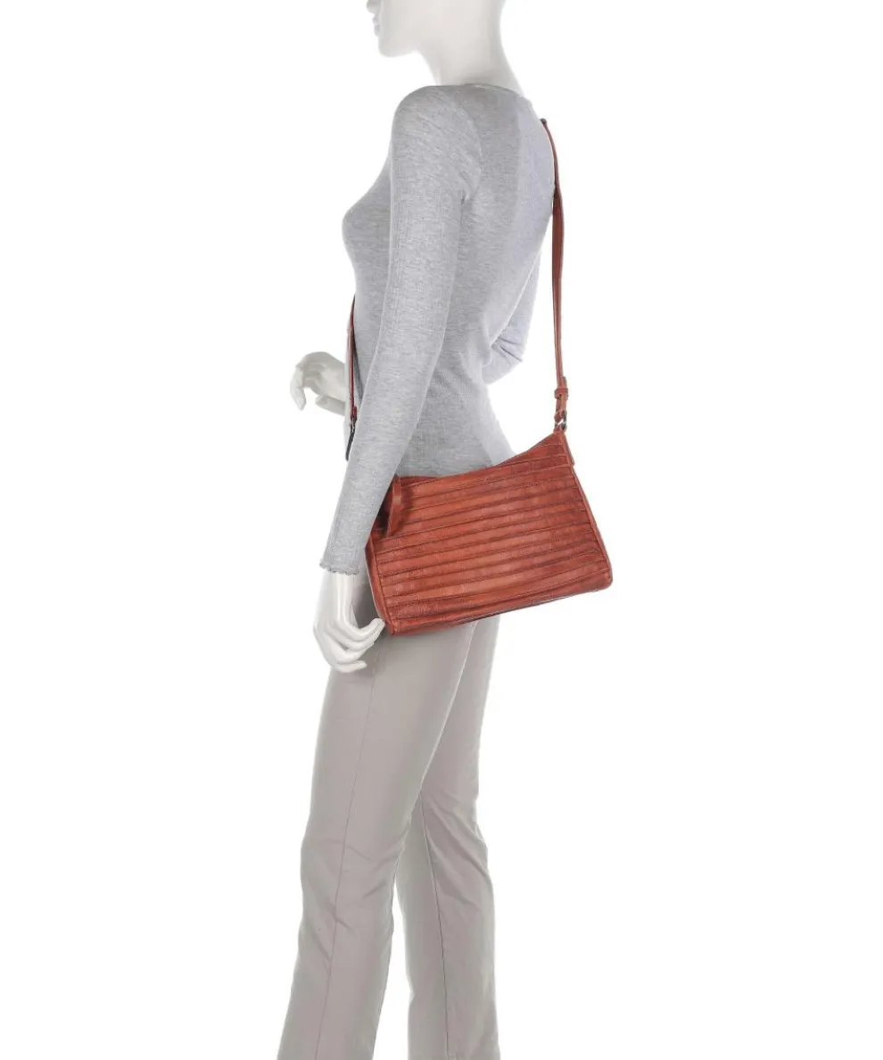 Bestseller Riffel Hobo bag grained leather orange