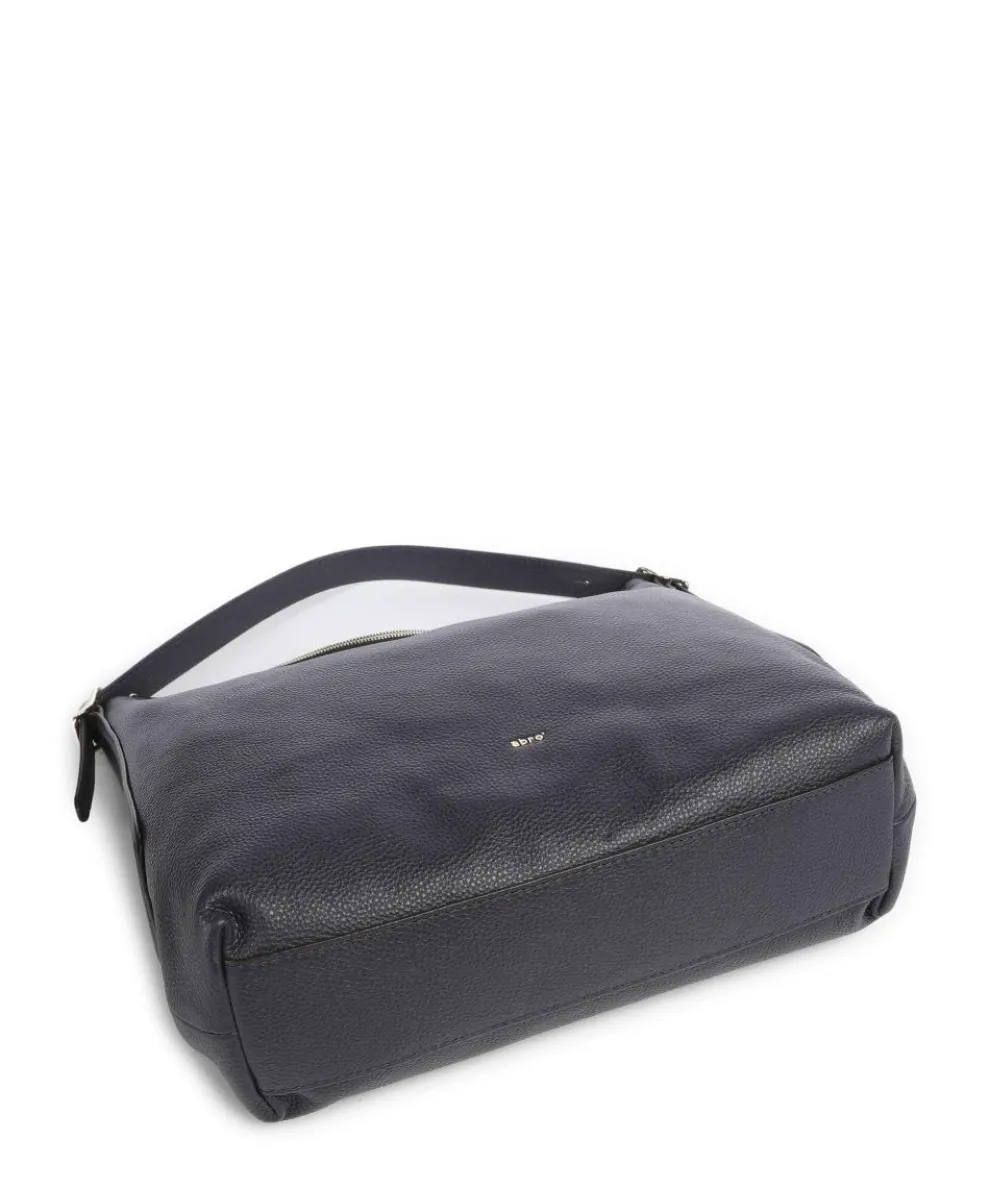 Agave Carina Hobo bag grained leather navy