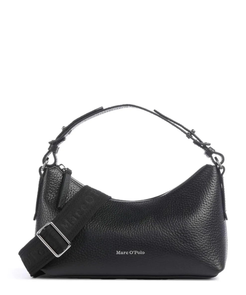 Binna M Shoulder bag grained cow leather black