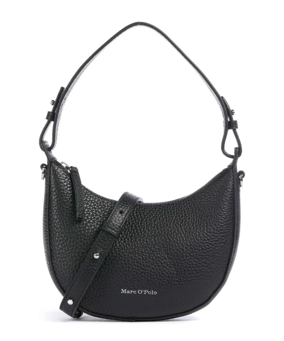 Bira Shoulder bag grained cow leather black