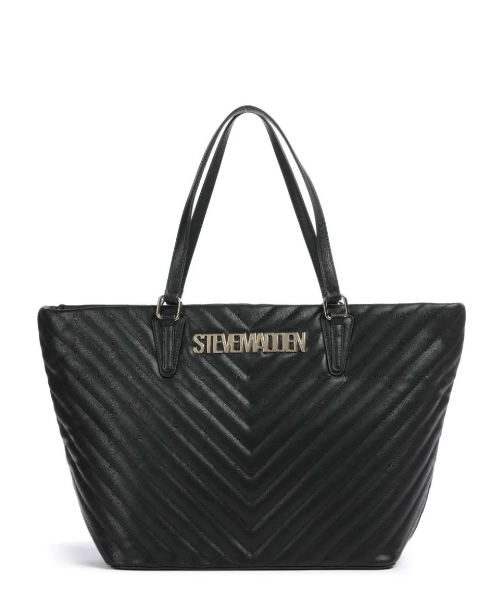 BJUDE Tote bag imitation leather black