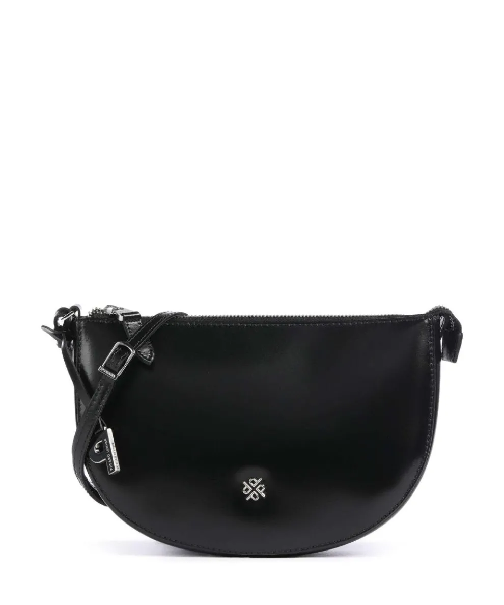Black Tie Crossbody bag smooth cow leather black