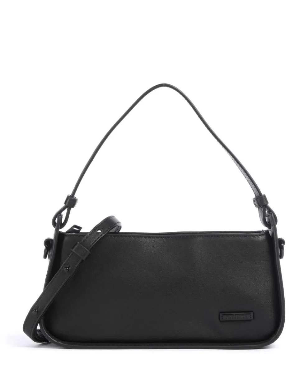 Black Valentine Sheep Natural Shoulder bag sheepskin leather black