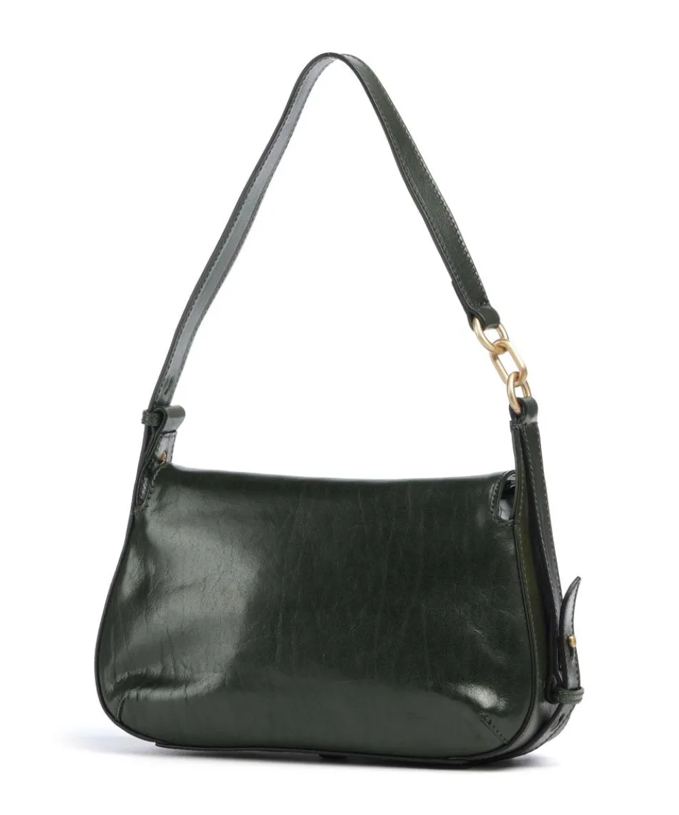 Ingrid Shoulder bag fine grain cow leather dark green