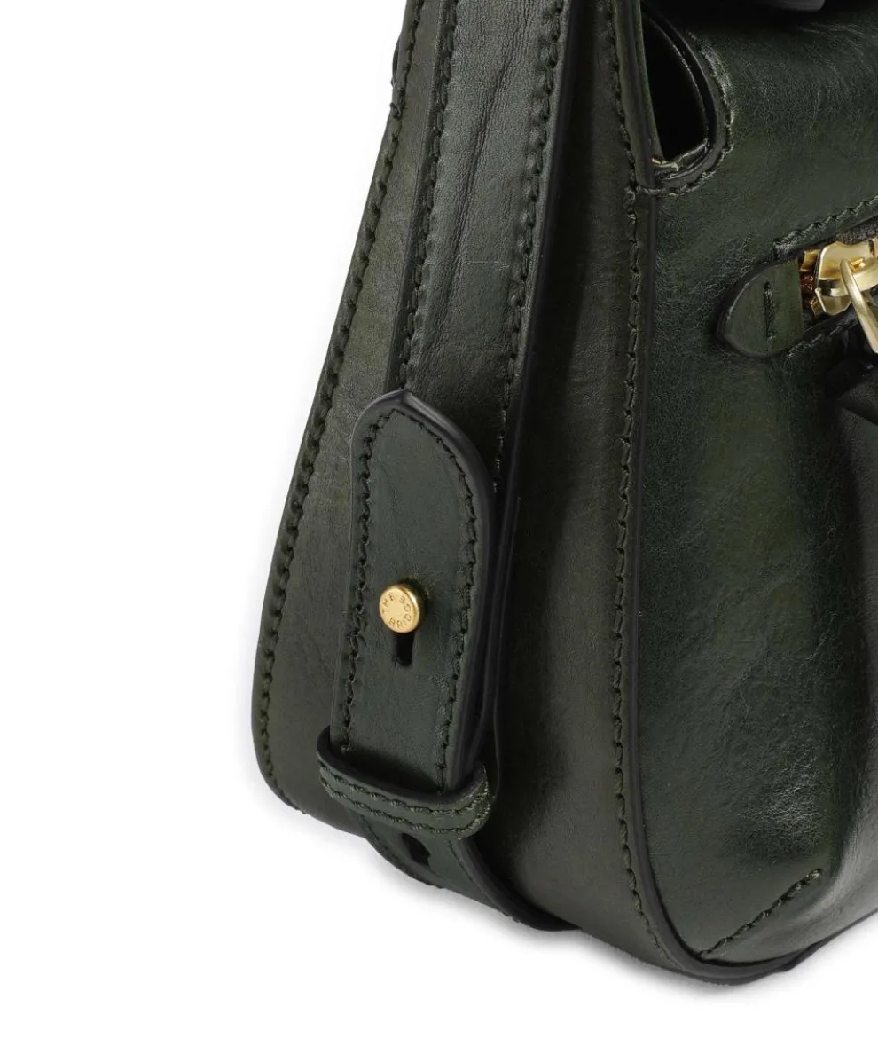 Ingrid Shoulder bag fine grain cow leather dark green