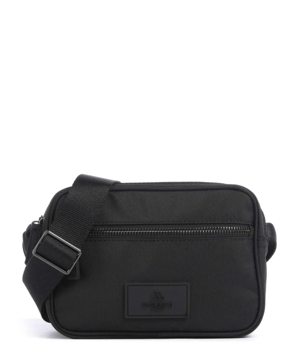 Block Crossbody bag recycled polyester black