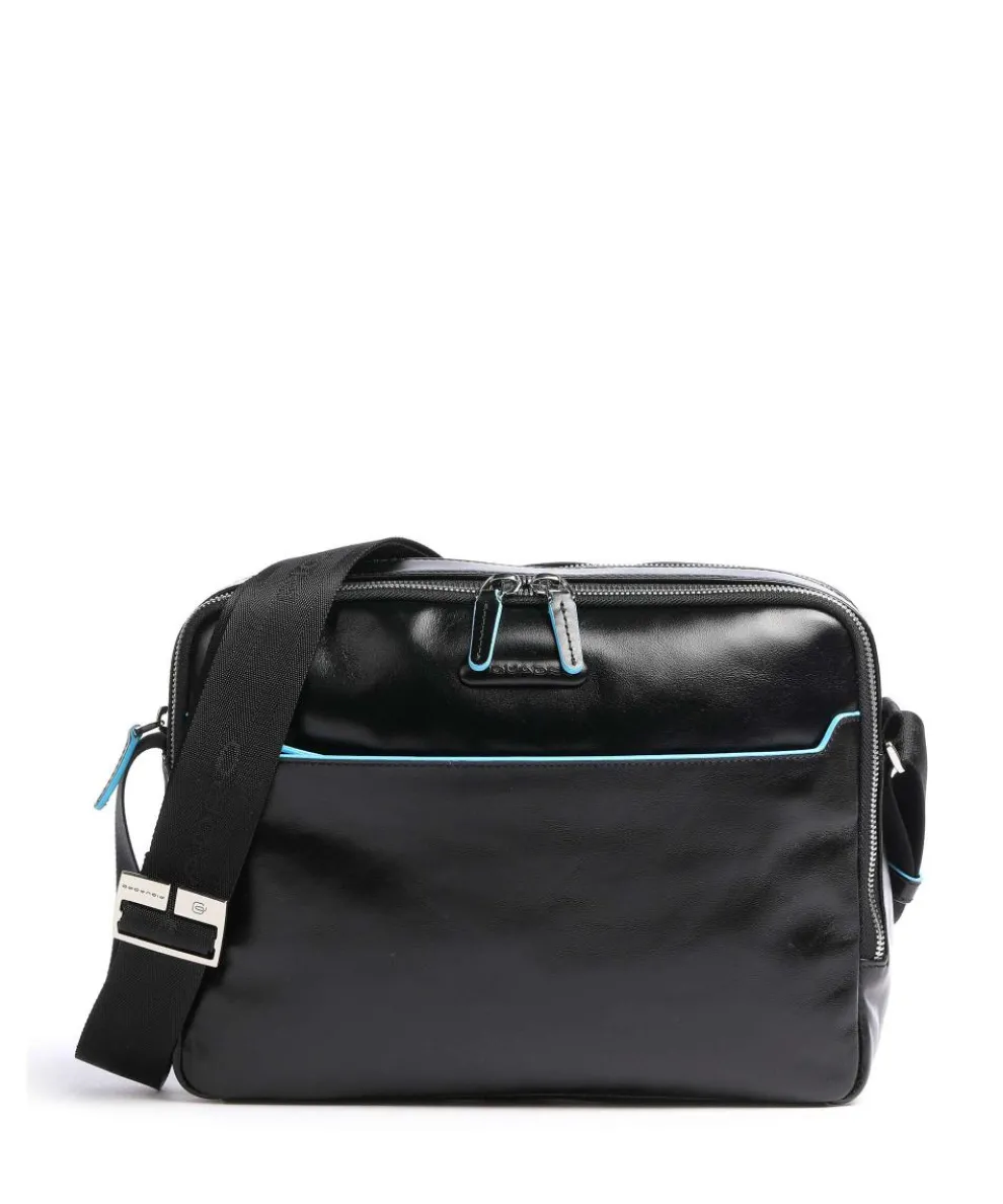 Blue Square Briefcase leather black