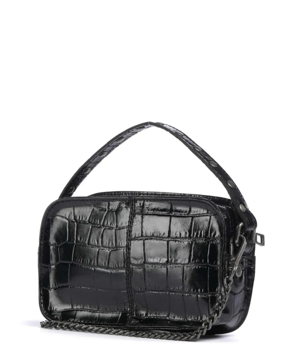 Texas Helena Crossbody bag embossed leather black