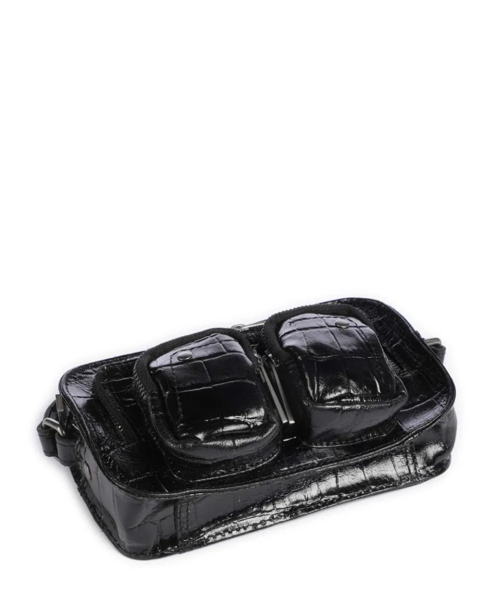 Texas Helena Crossbody bag embossed leather black