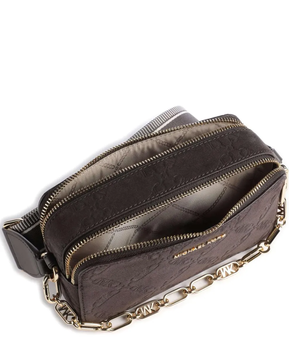 Jet Set Crossbody bag brushed cow leather dark brown