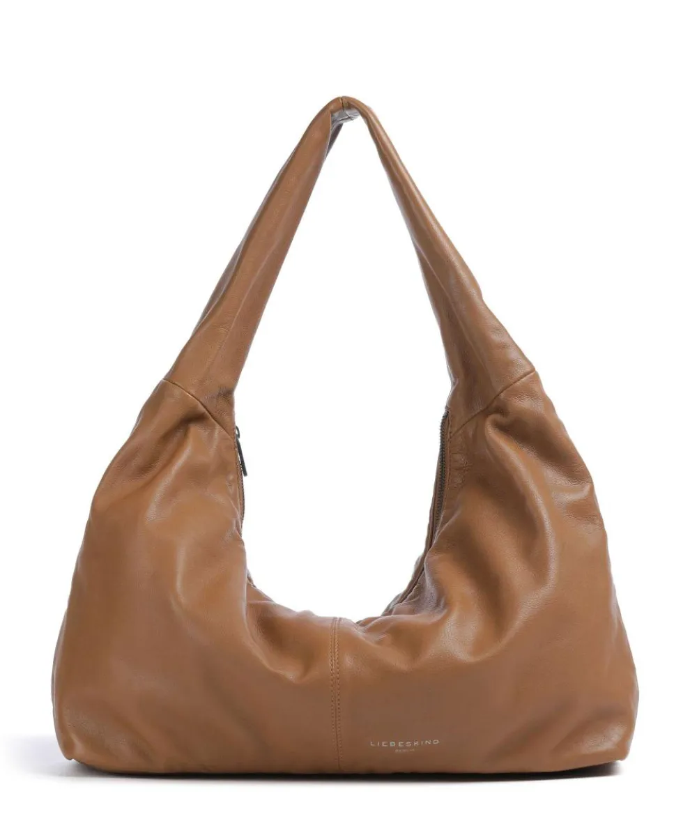 Bo Sheep Natural L Hobo bag sheepskin leather brown