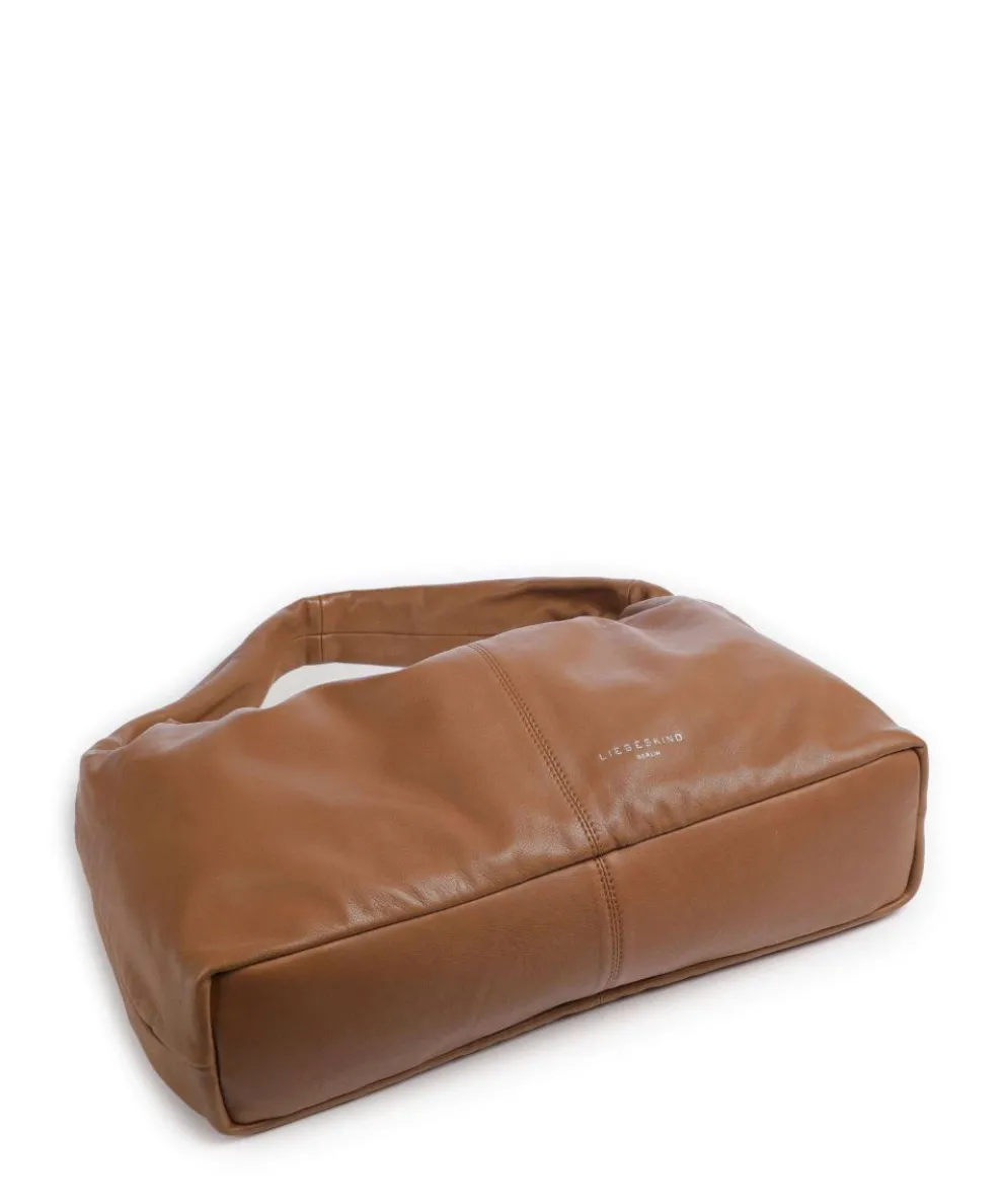 Bo Sheep Natural L Hobo bag sheepskin leather brown