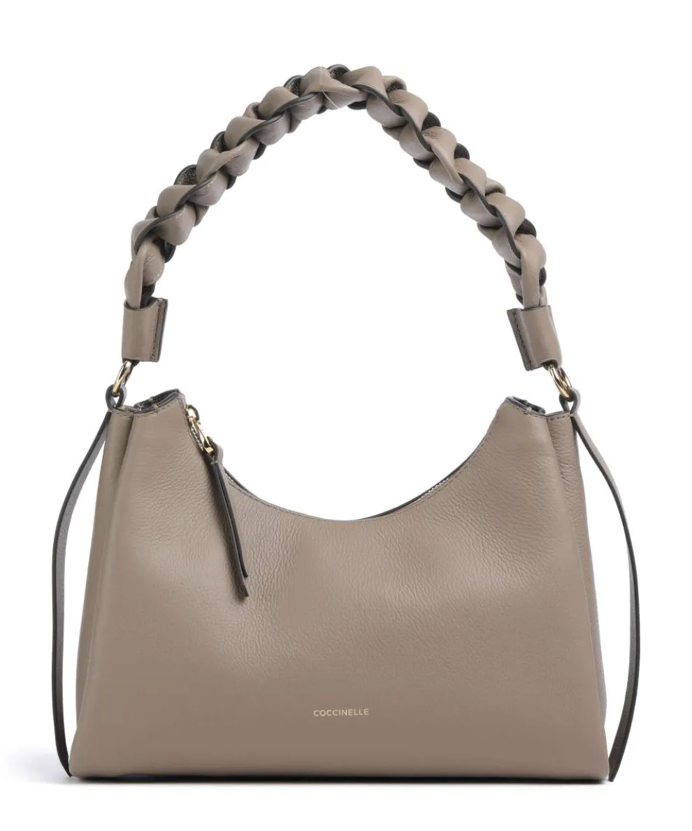 Boheme Grana Double Shoulder bag grained leather taupe