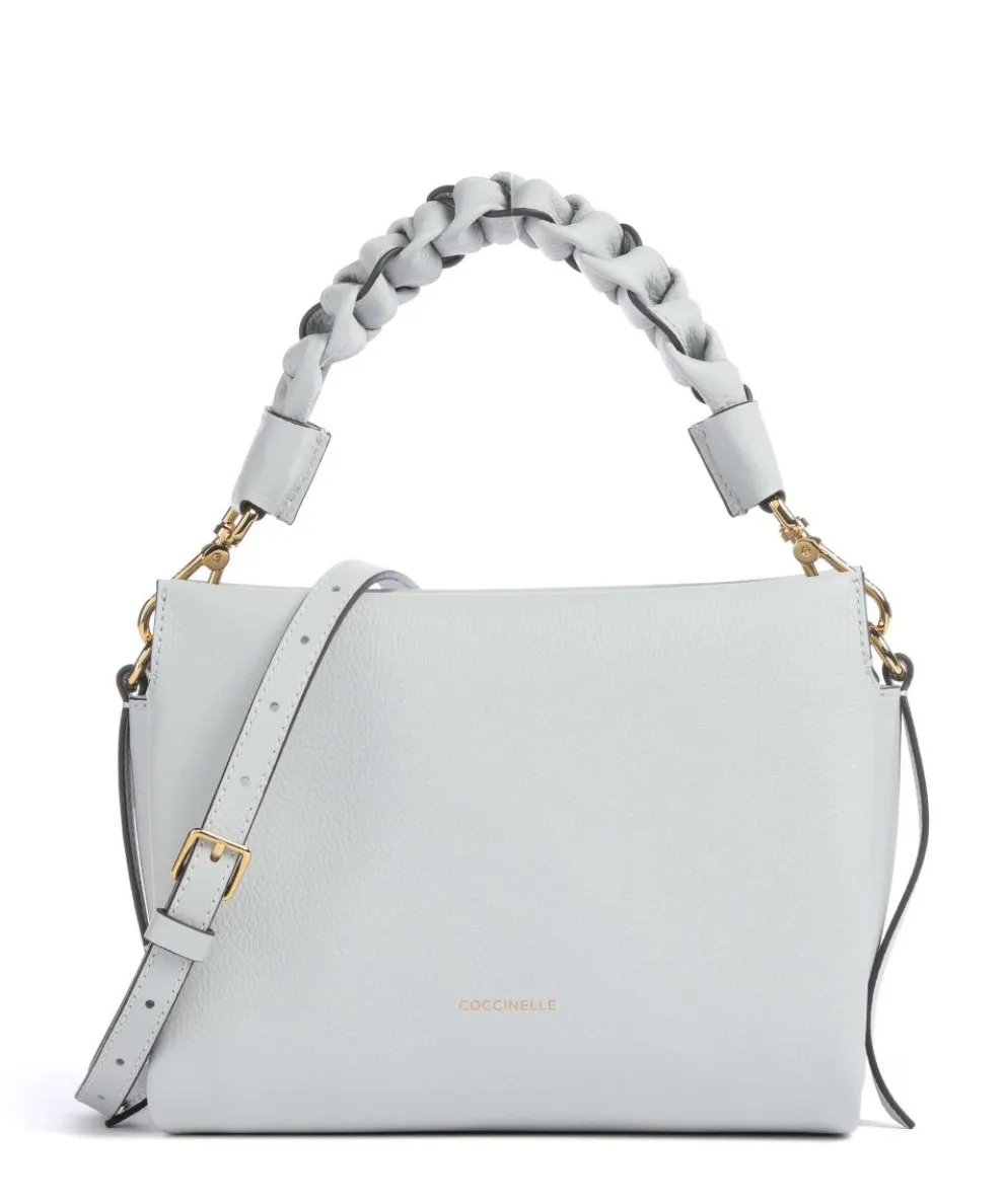 Boheme Grana Double Handbag grained leather light blue