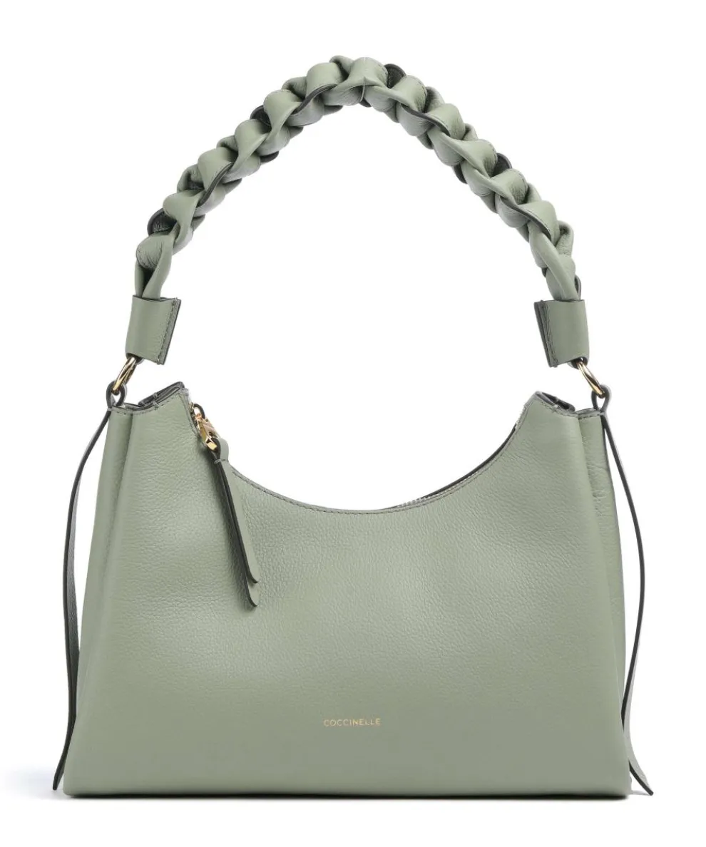 Boheme Grana Double Shoulder bag grained leather greygreen