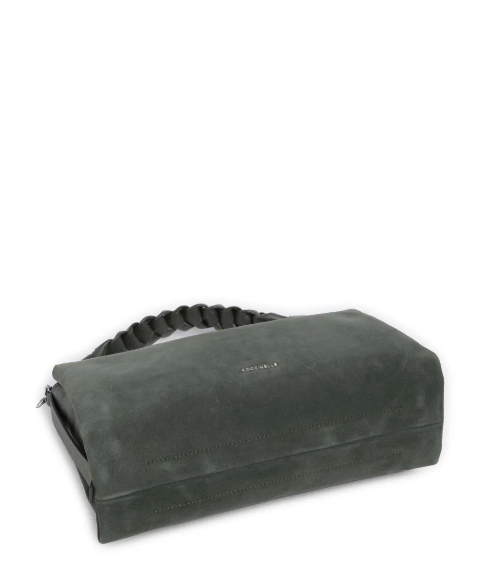 Boheme Suede Hobo bag brushed cow leather dark green