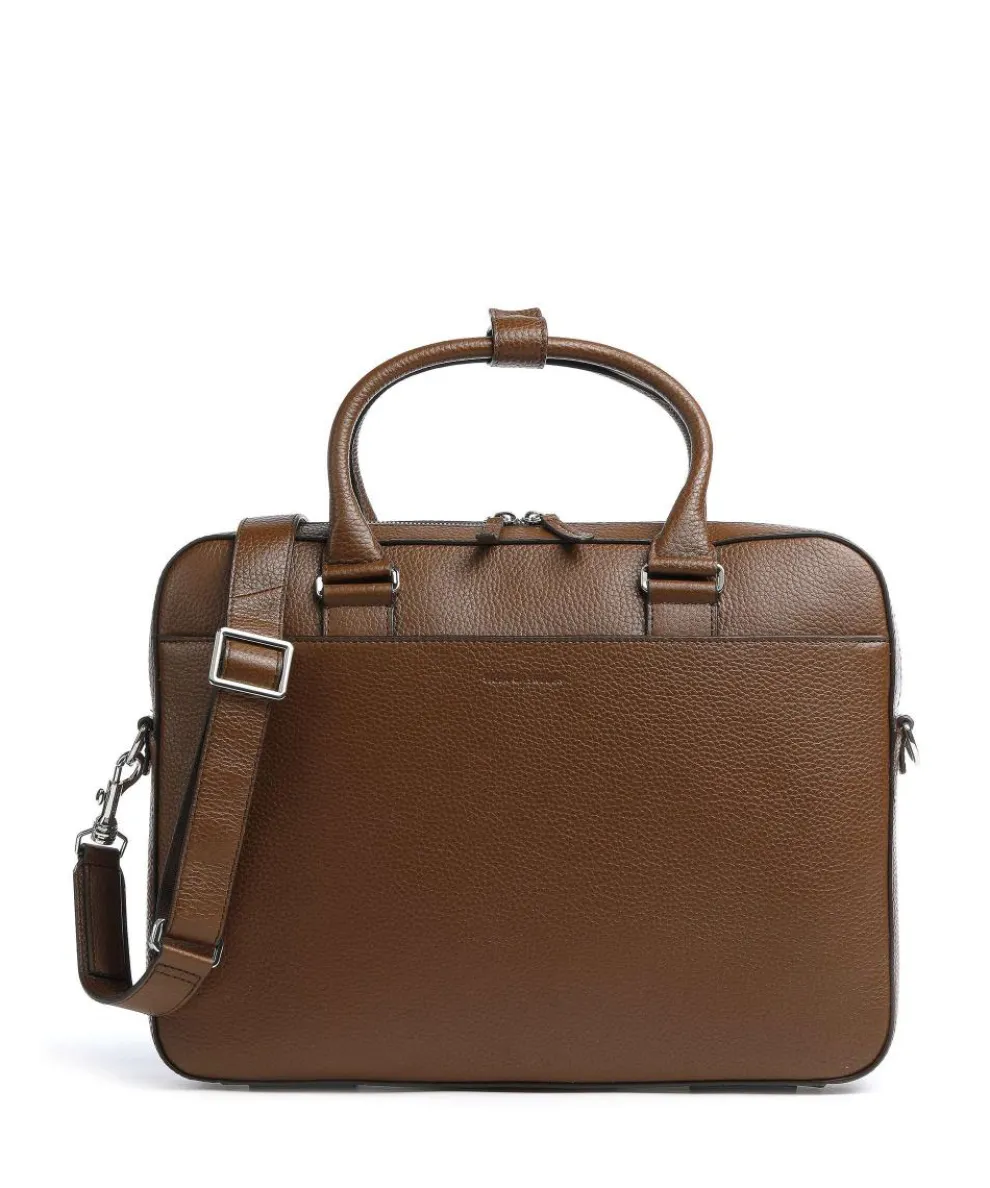 Bosun Briefcase grained calfskin brown