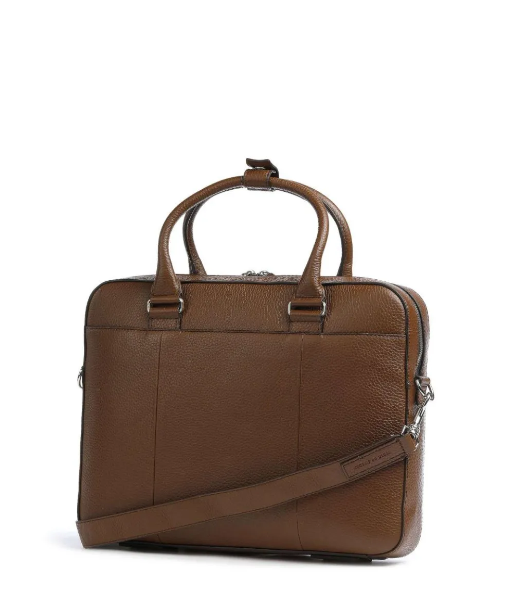 Bosun Briefcase grained calfskin brown