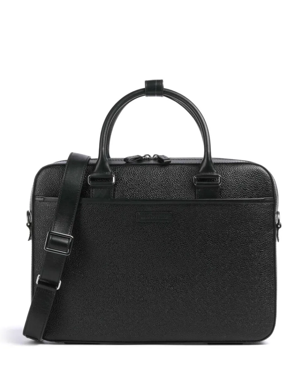 Bosun Briefcase grained cow leather black