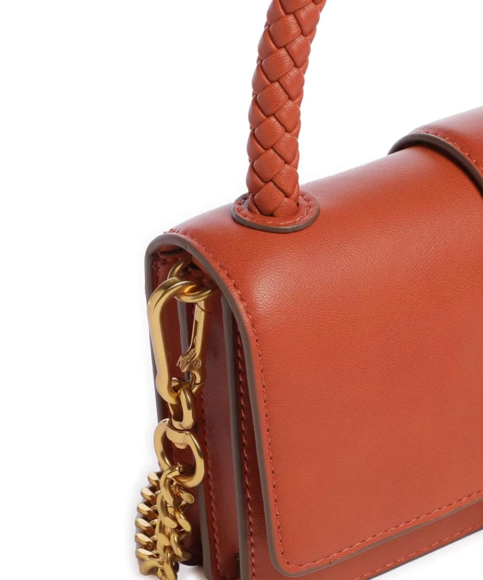 BRAGE Crossbody bag imitation leather red brown