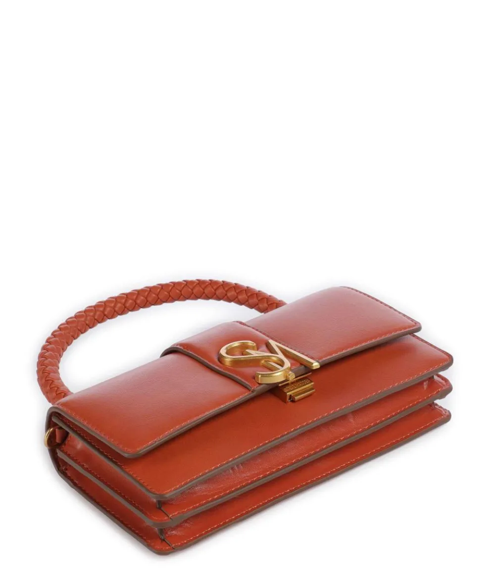 BRAGE Crossbody bag imitation leather red brown